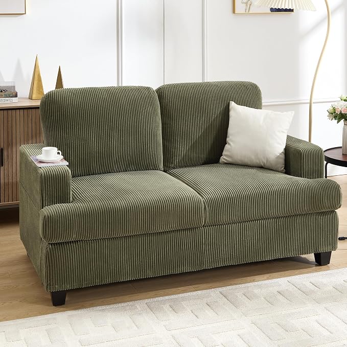 Corduroy Loveseat Sofa