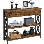 Rustic Console Table with Drawer