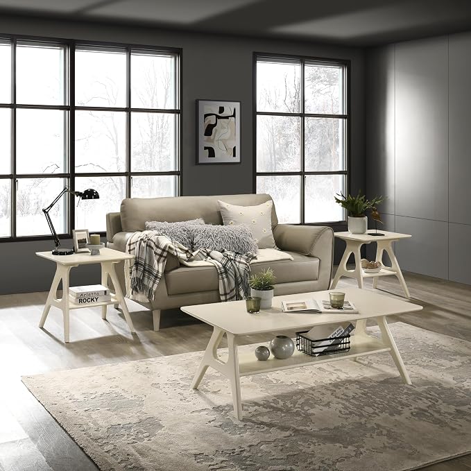 Mid-Century Modern 3-Piece Coffee Table Set