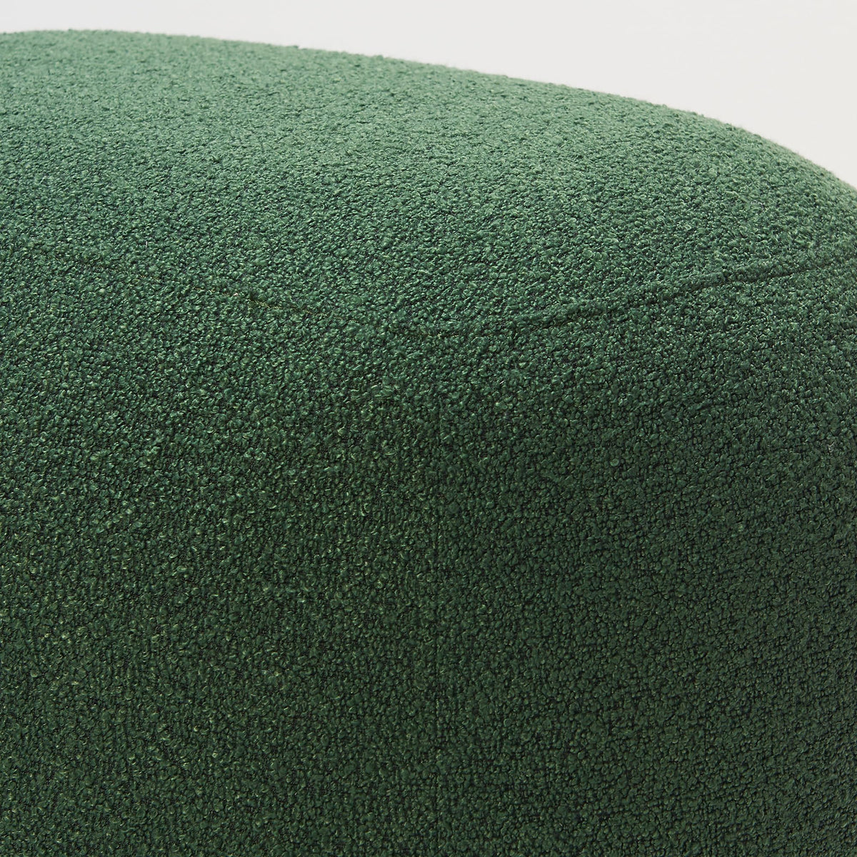 Green Boucle Ottoman