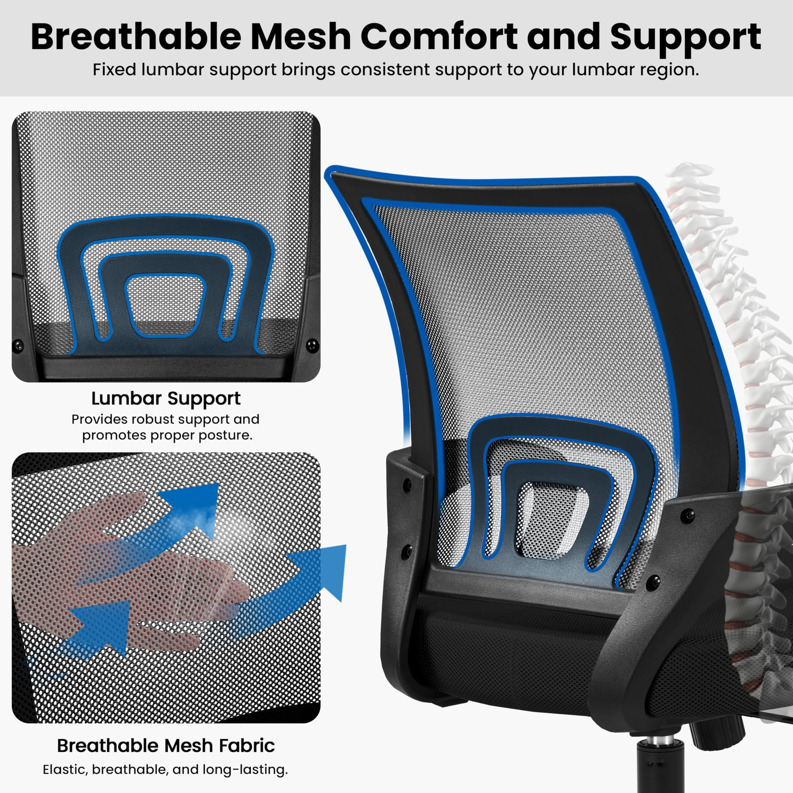 Computer Desk & Ergonomic Chair Set