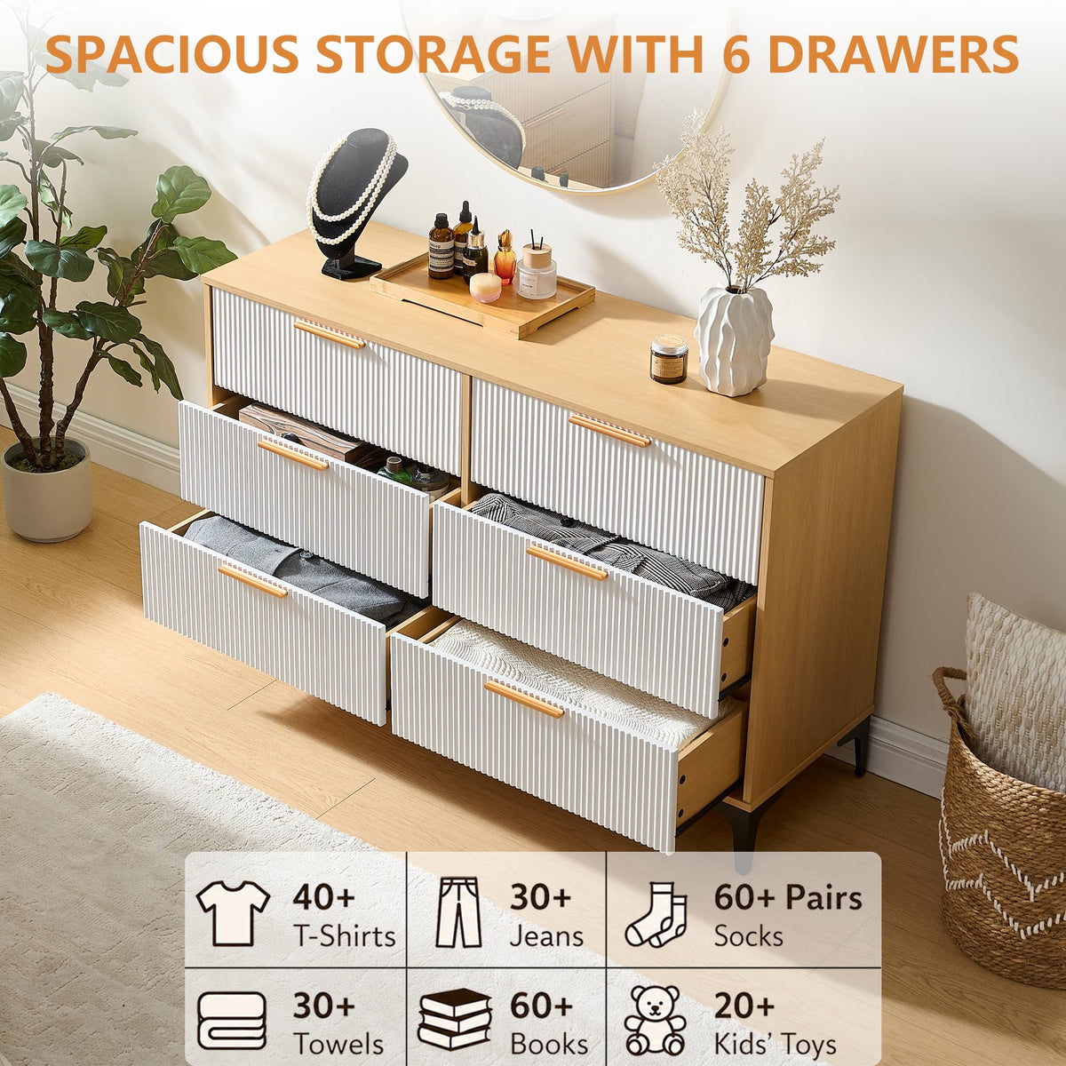 3-Piece Fluted Bedroom Set