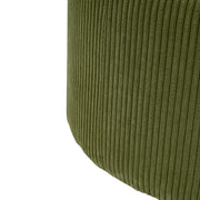 Christopher Knight Home GAVI Corduroy Ottoman Foot Stool, 30" Pouf Footstool Ottoman Seat, Upholstered Foot Chair, Round Footrest, Modern Side Table for Living Room Bedroom Home Decor, Olive Green