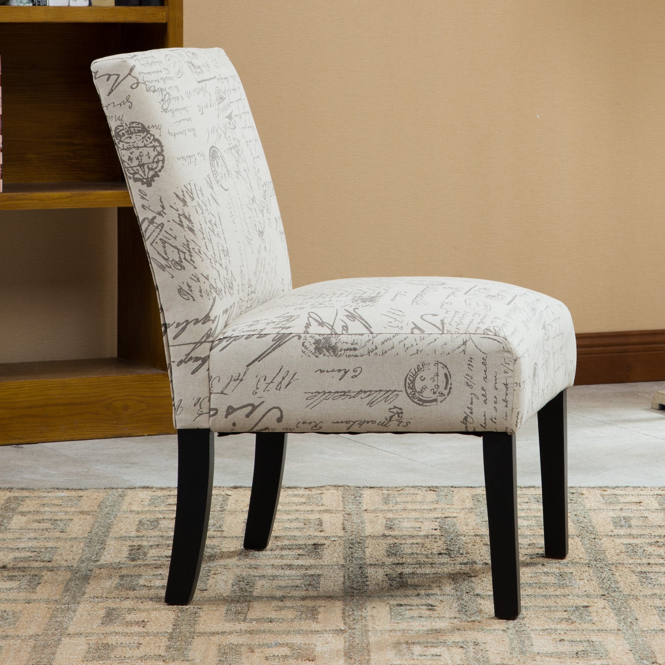 Fabric Armless Accent Chair
