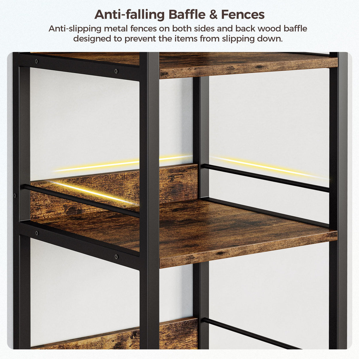 Narrow 6-Tier Bookshelf