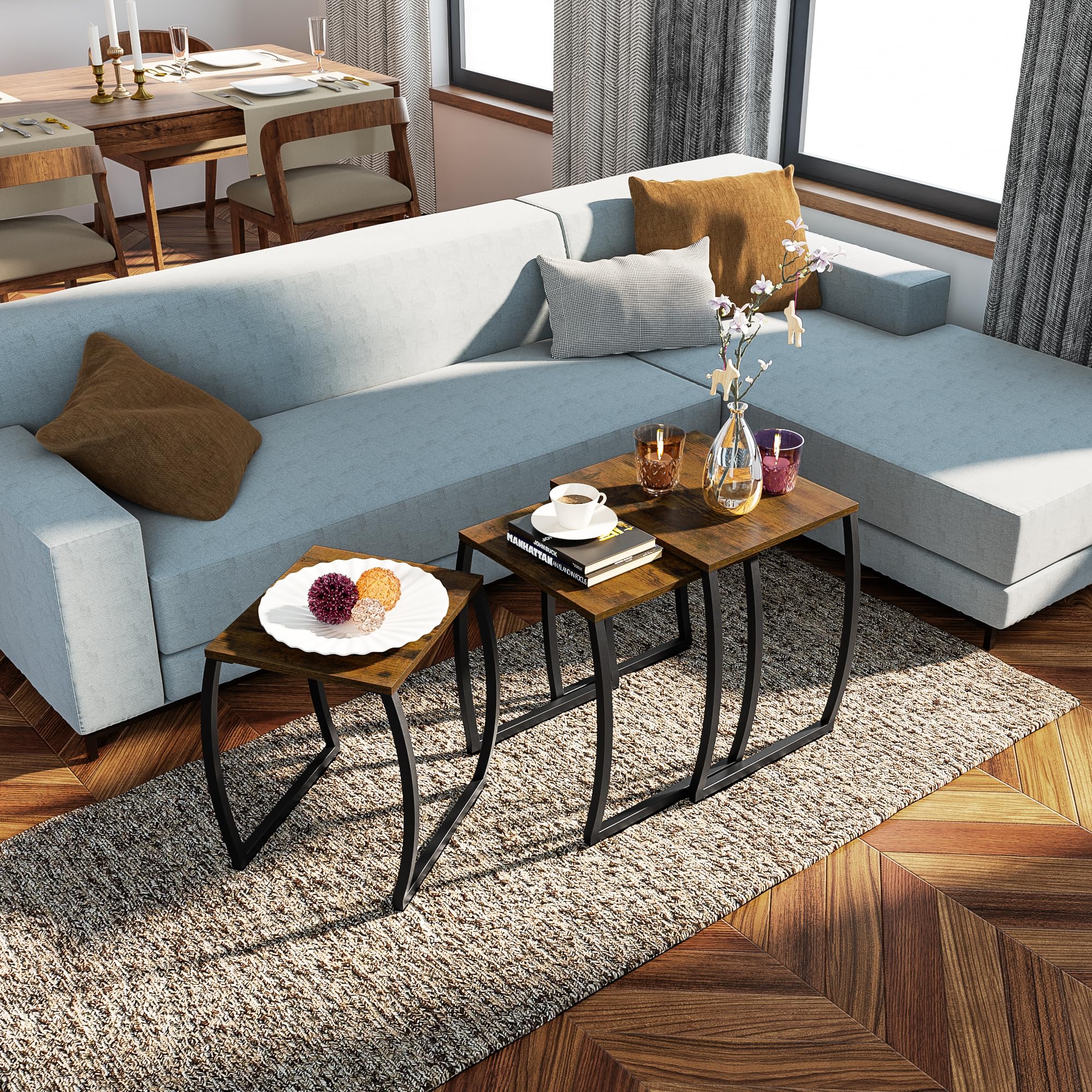 Nesting Side Tables Set of 3