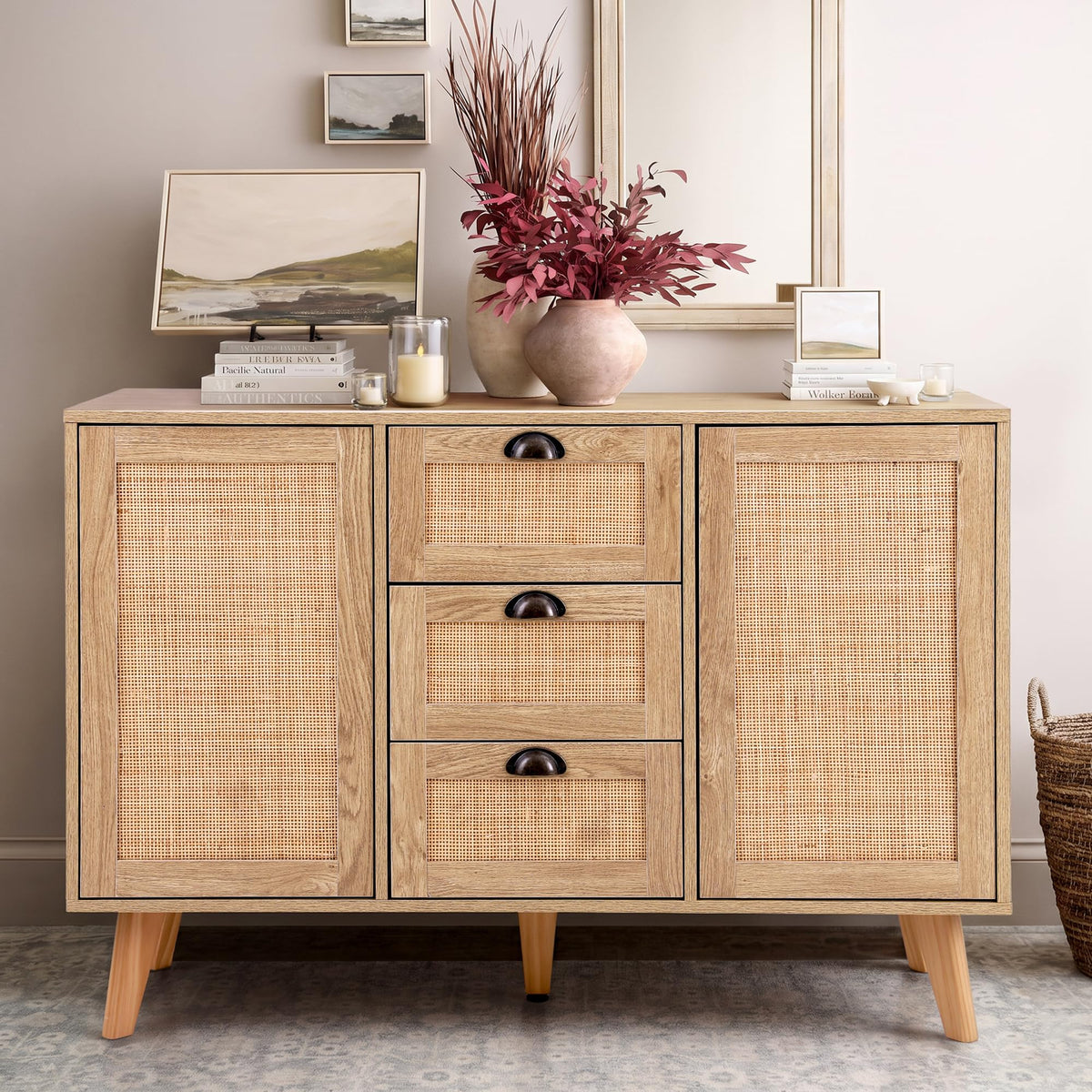Rattan Sideboard Cabinet