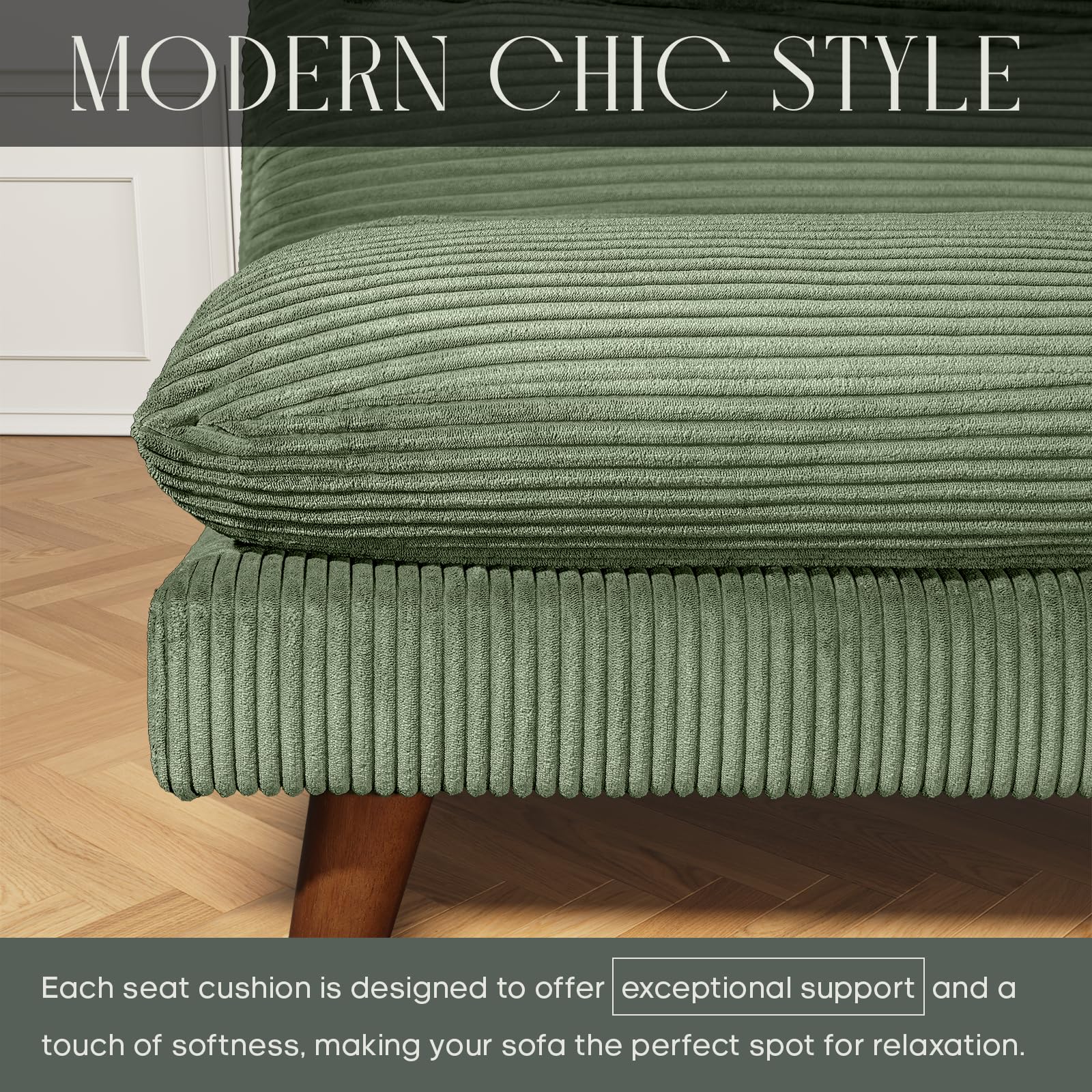 Convertible Futon Sofa Bed with Adjustable Backrest