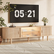 70" Fluted TV Stand with LED Lights
