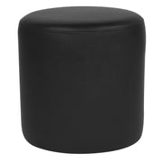 Black Round Ottoman