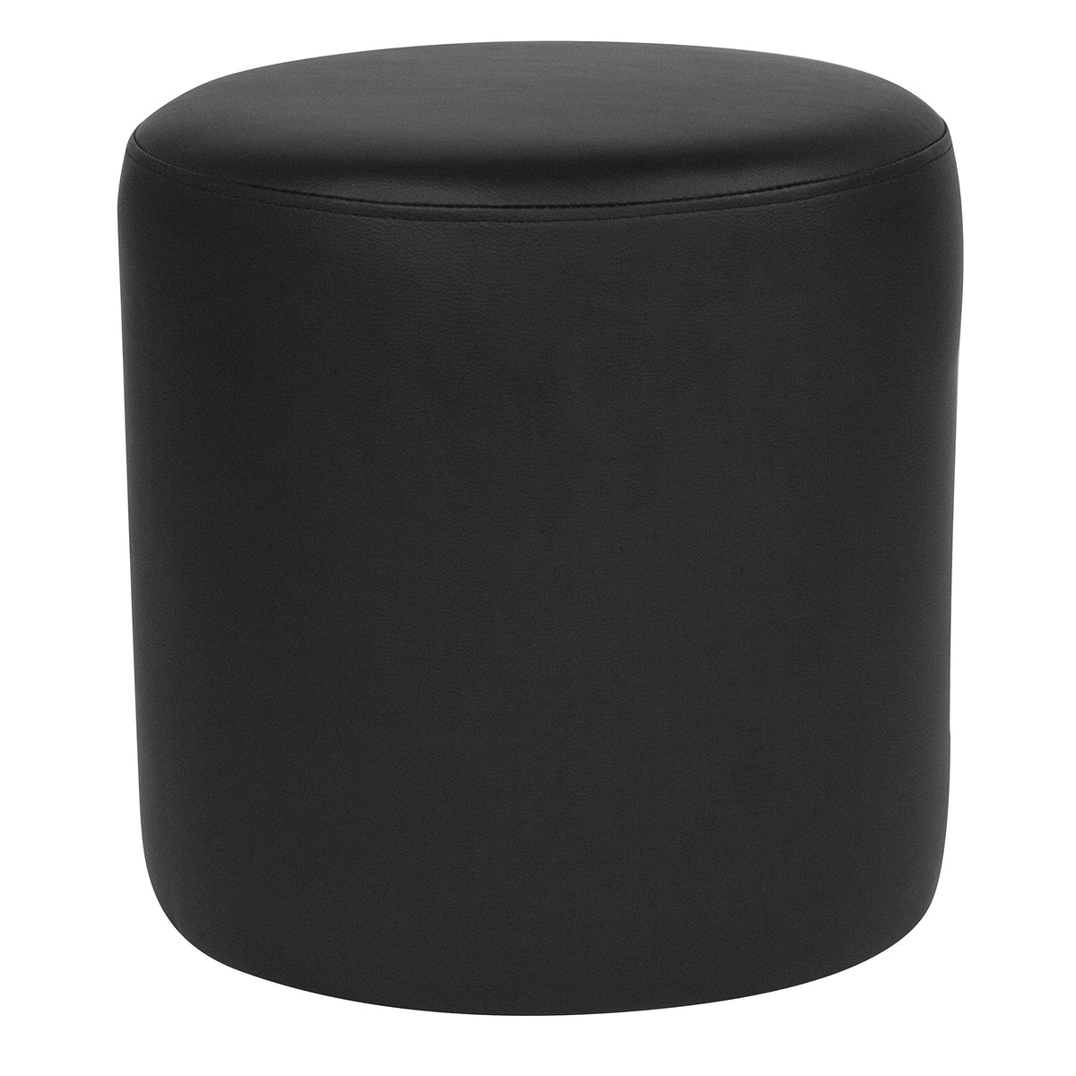 Black Round Ottoman