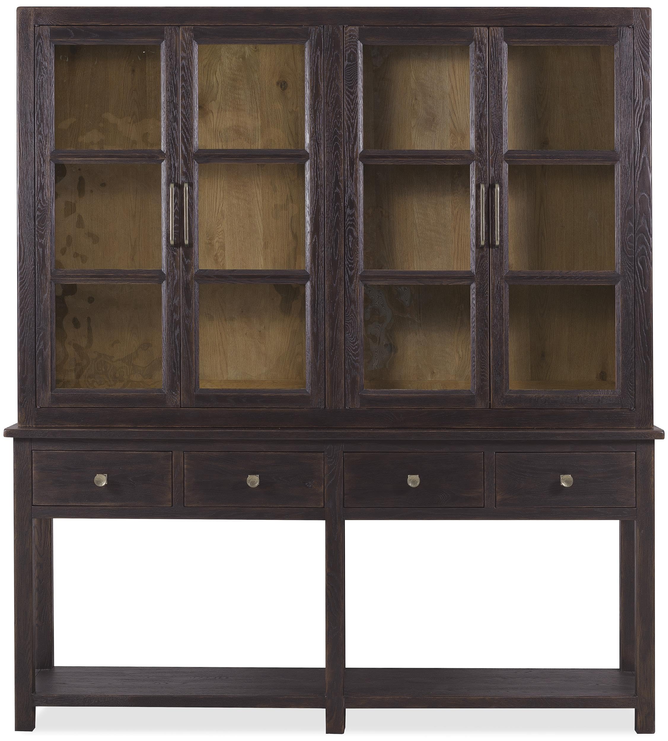 Hooker Driftwood Display Sideboard in Black Wood Furniture