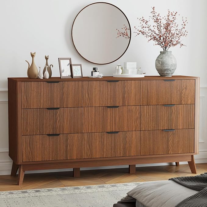 Fluted 9-Drawer Dresser, 59" Wide