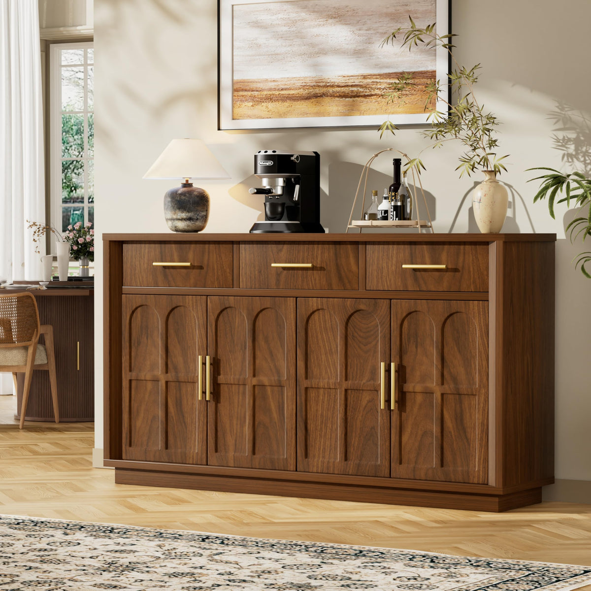Walnut Arch Door Sideboard