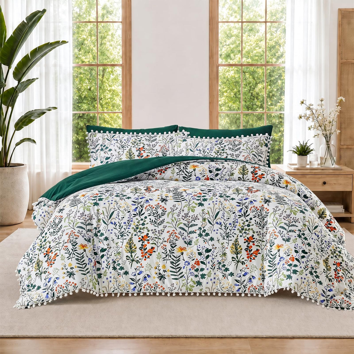 King Floral Comforter Set, 7-Piece
