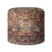 Spice Red Vintage Pouf