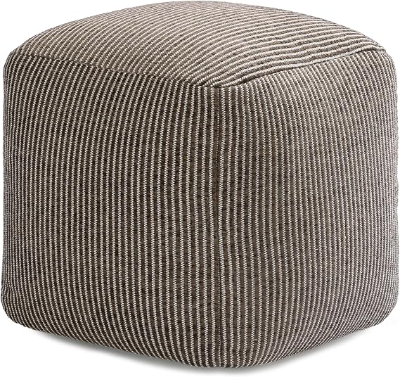 Square Pouf Ottoman Footrest