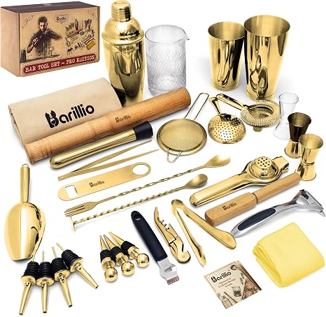 32-Piece Bartender Kit & Cocktail Shaker Set