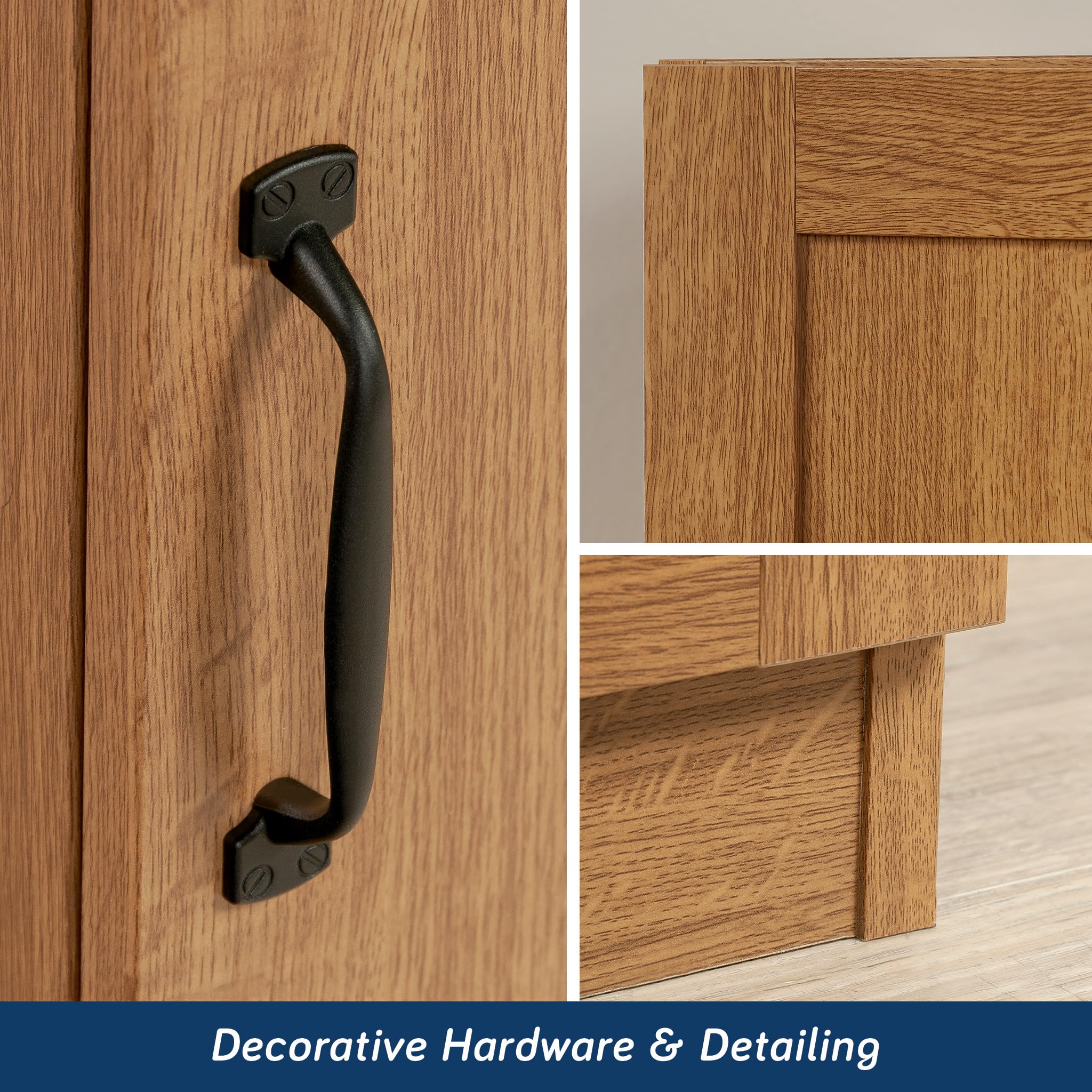 Sauder Miscellaneous Storage Cabinet/ Pantry cabinets, Highland Oak finish