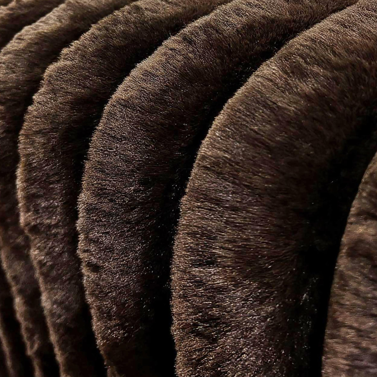Roundhill Furniture Solenne Oversized Ottoman with Jumbo Corduroy Upholstery, Chocolate