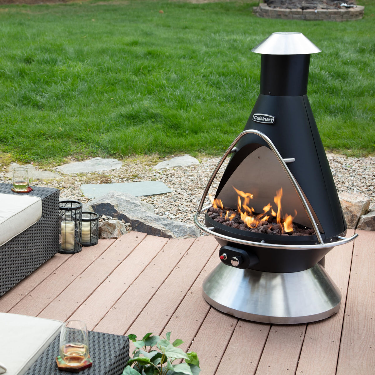 Chimenea Propane Fire Pit