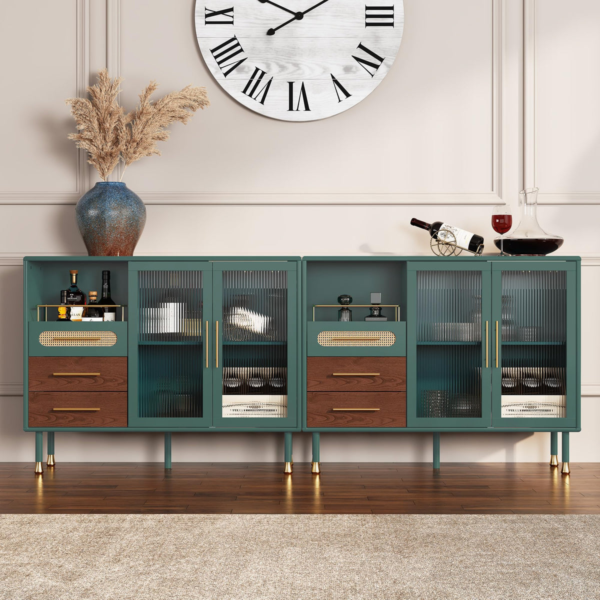 Bar Cabinet with Wine Rack