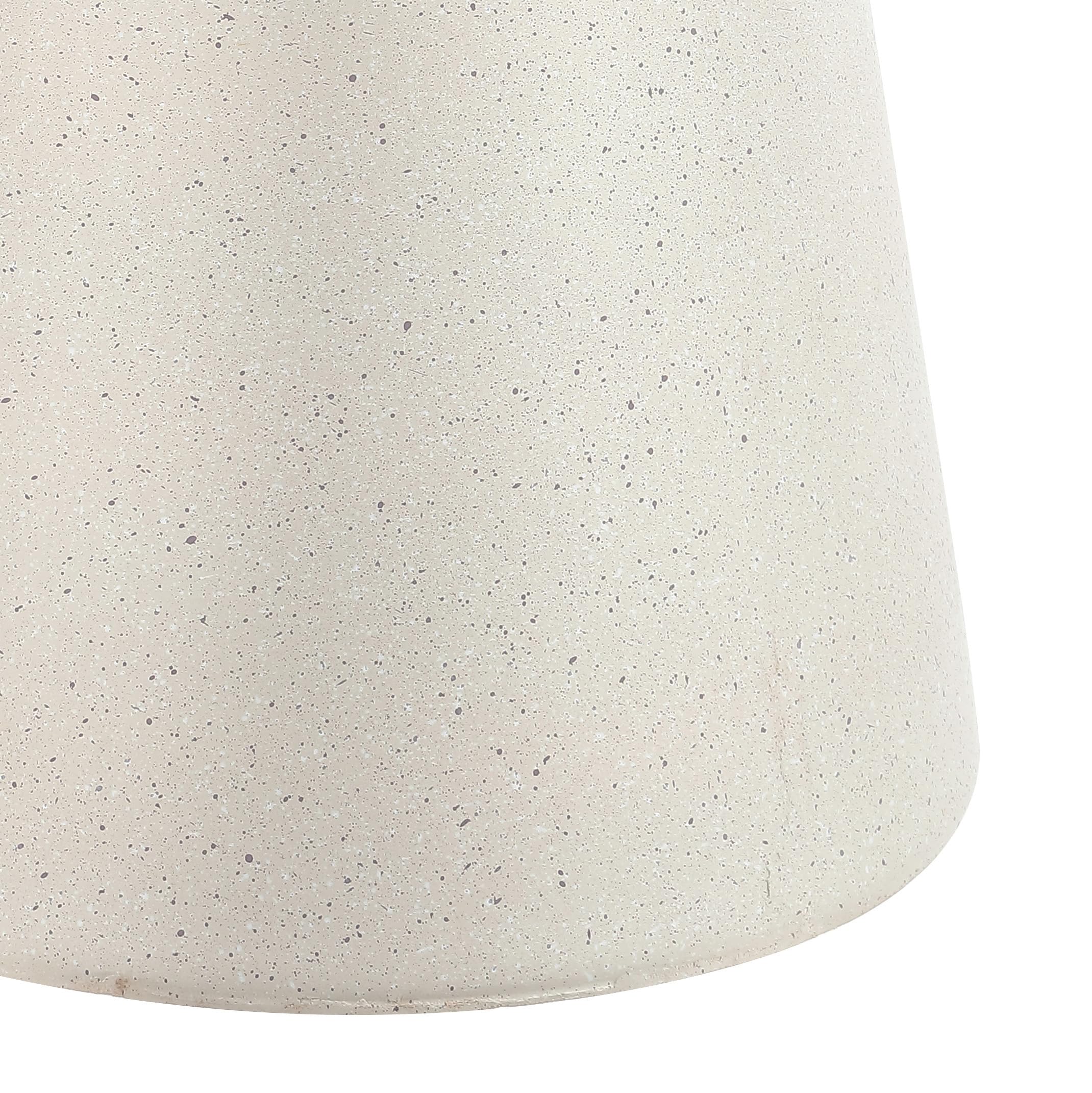 Poly-Resin Drum Pedestal Accent Table