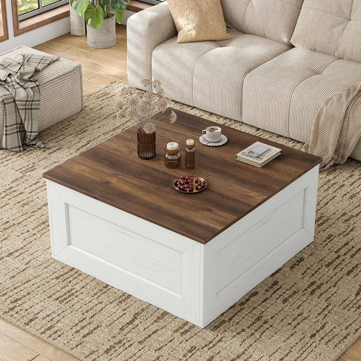 Square Lift-Top Coffee Table