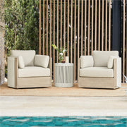 Boho Outdoor Swivel Patio Bistro Set