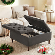 Square Lift-Top Storage Ottoman