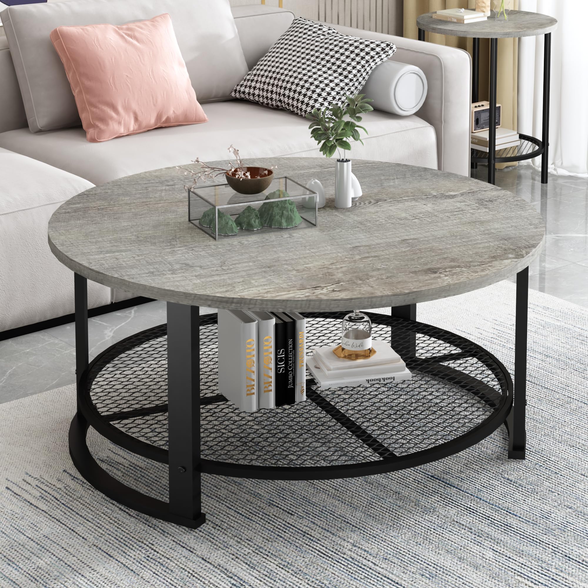 3-Piece Coffee & End Table Set with Storage