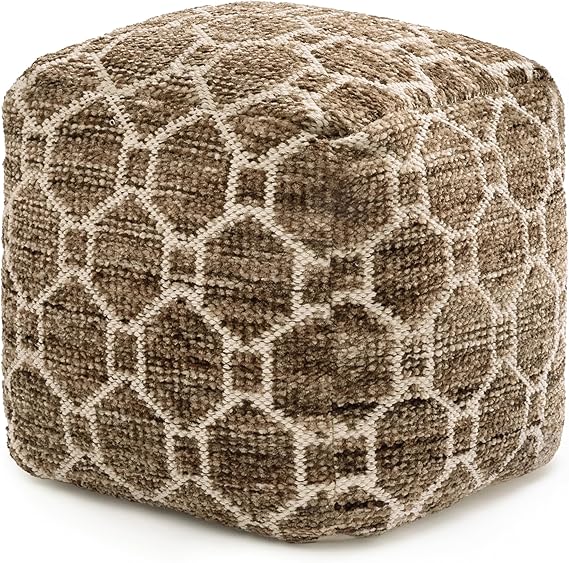 Pouf Ottoman Footrest – Square Floor Seating Pouf