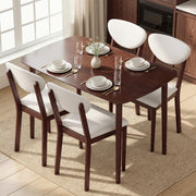 Mid-Century Modern 5-Piece Dining Table Set for 4