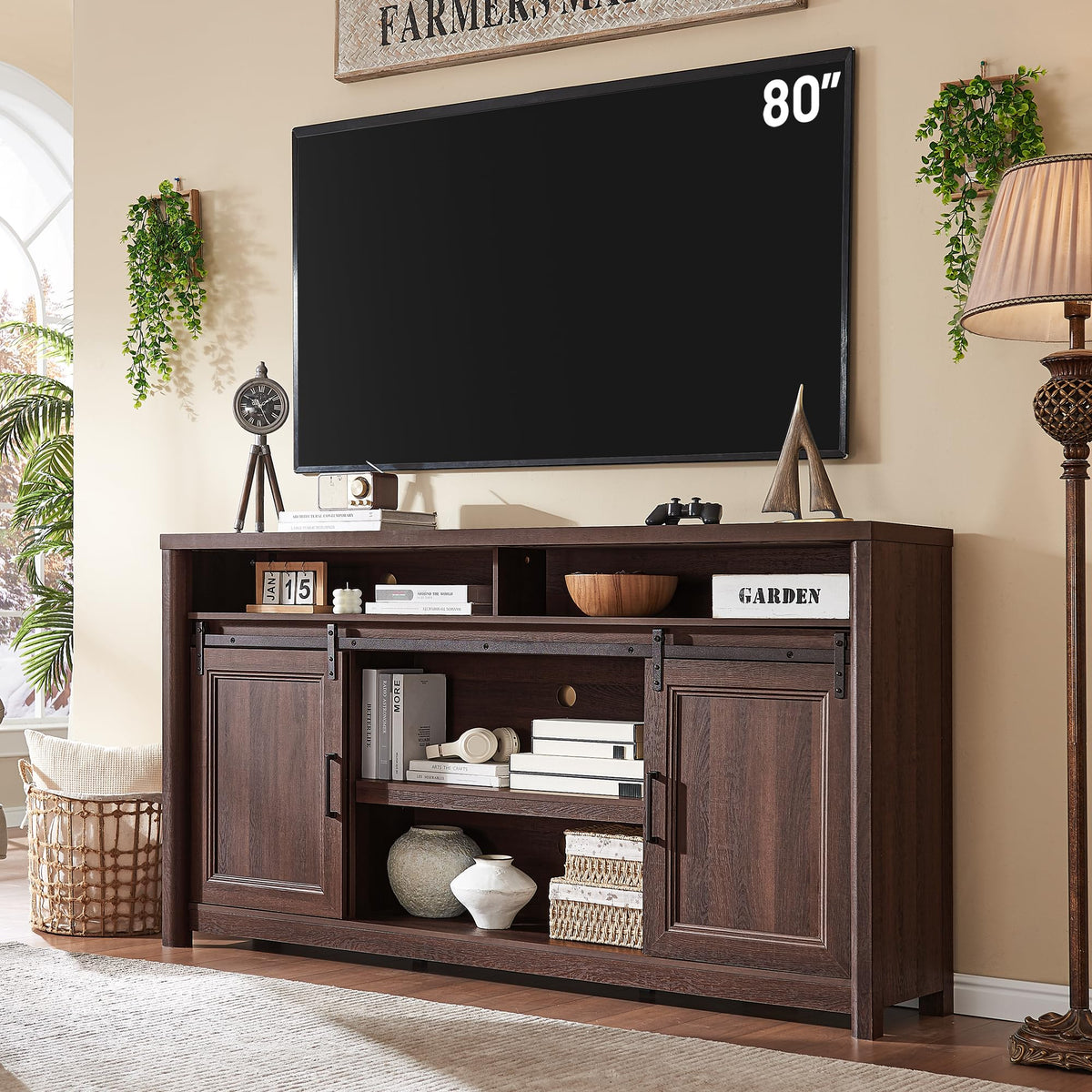 Farmhouse Barn Door TV Stand
