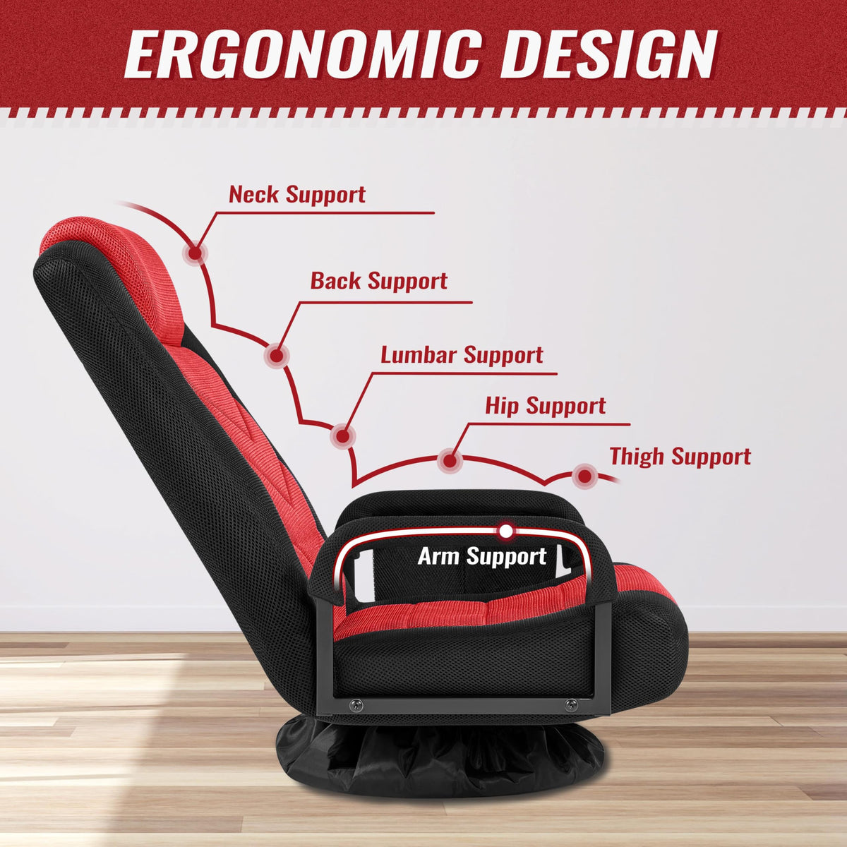 Swivel Floor Gaming Chair