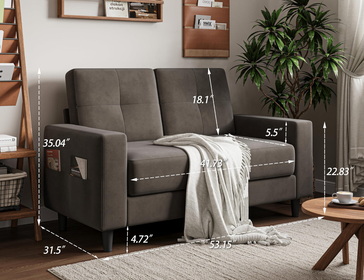 Velvet Loveseat Sofa
