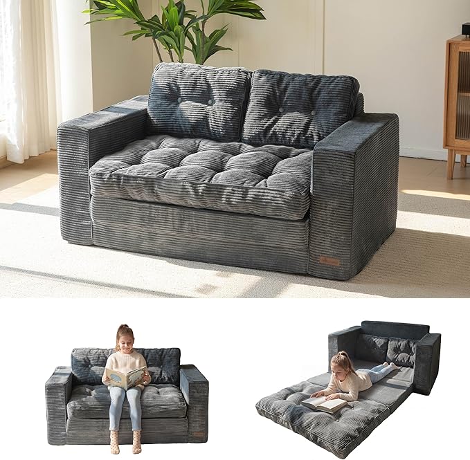 Convertible Sofa Bed with Pillows