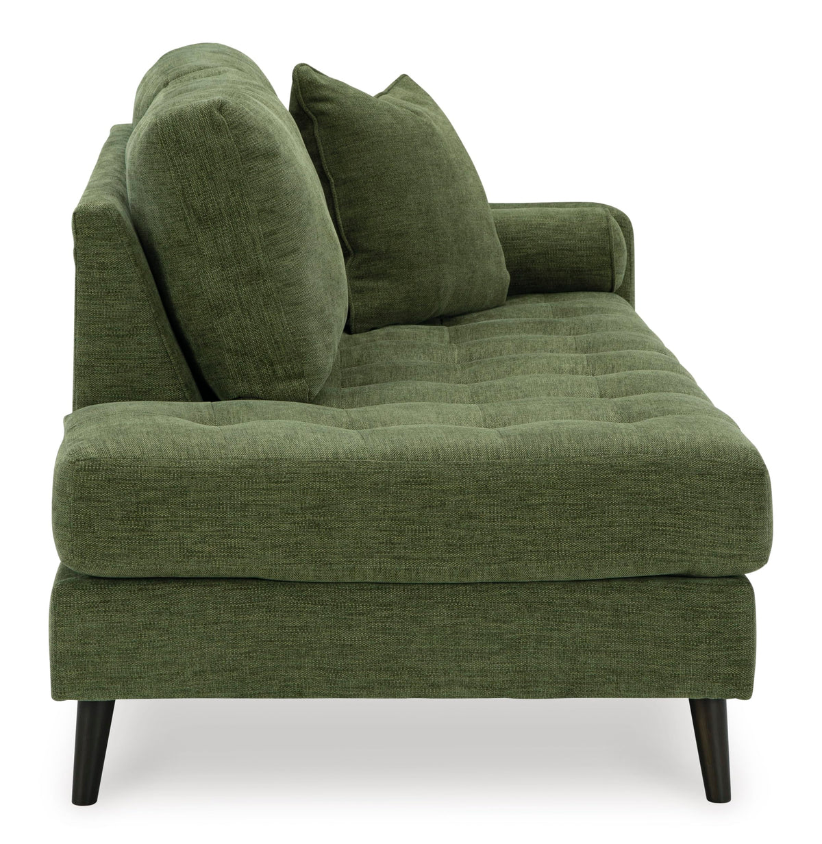 Olive Green Tufted Corner Chaise