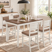 ROCSUMOO Dining Table Set of 4, 5-Piece Counter Height Kitchen Table Set