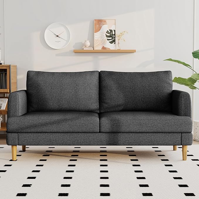 70" Deep Seat Loveseat Sofa with USB-C Ports