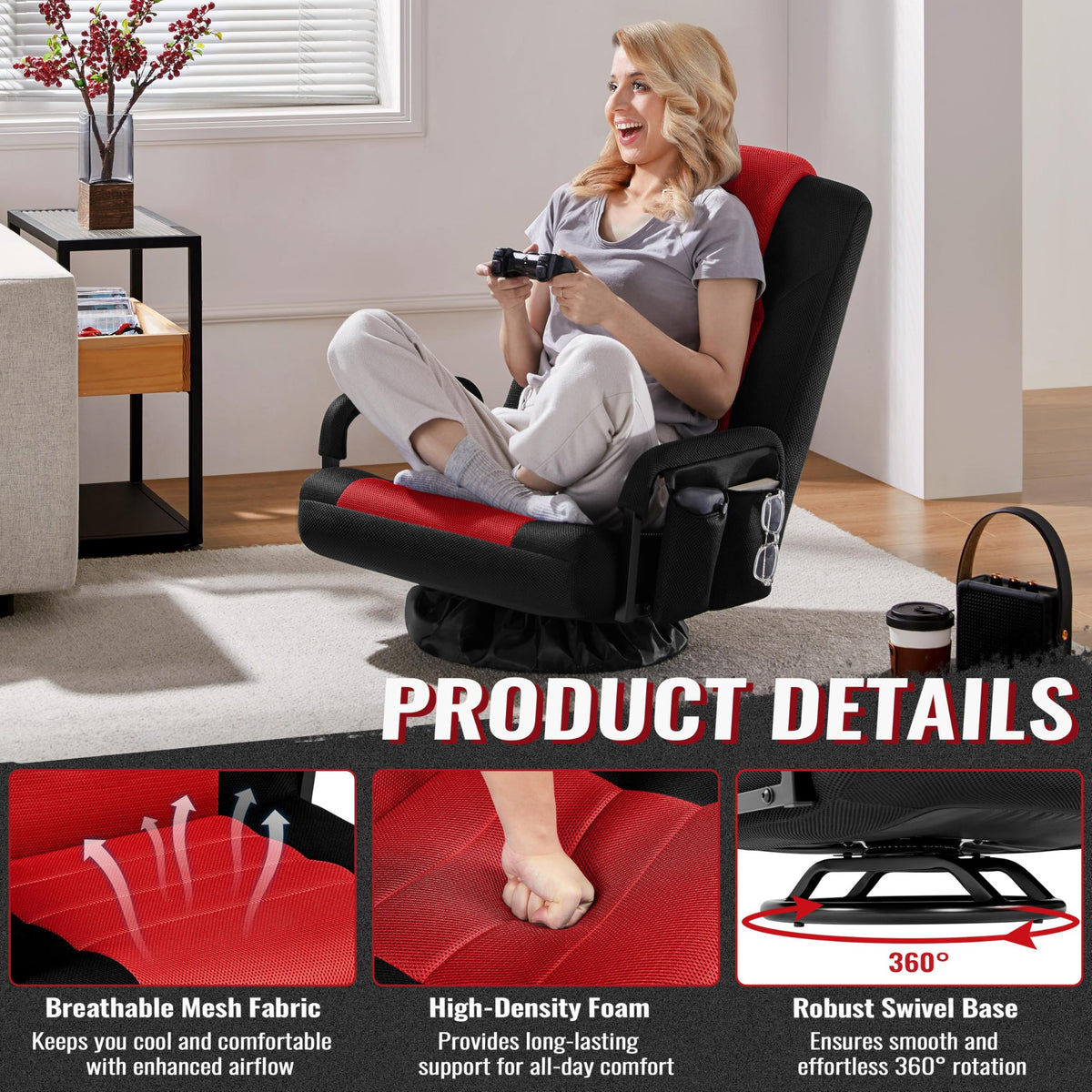 Swivel Floor Gaming Chair