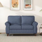 Modern 2-Seater Loveseat Sofa with Side Pockets