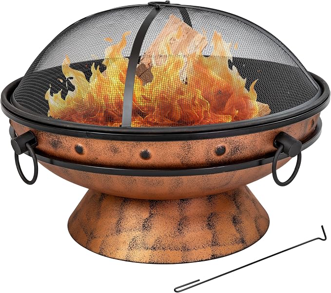 Steel Wood-Burning Fire Pit