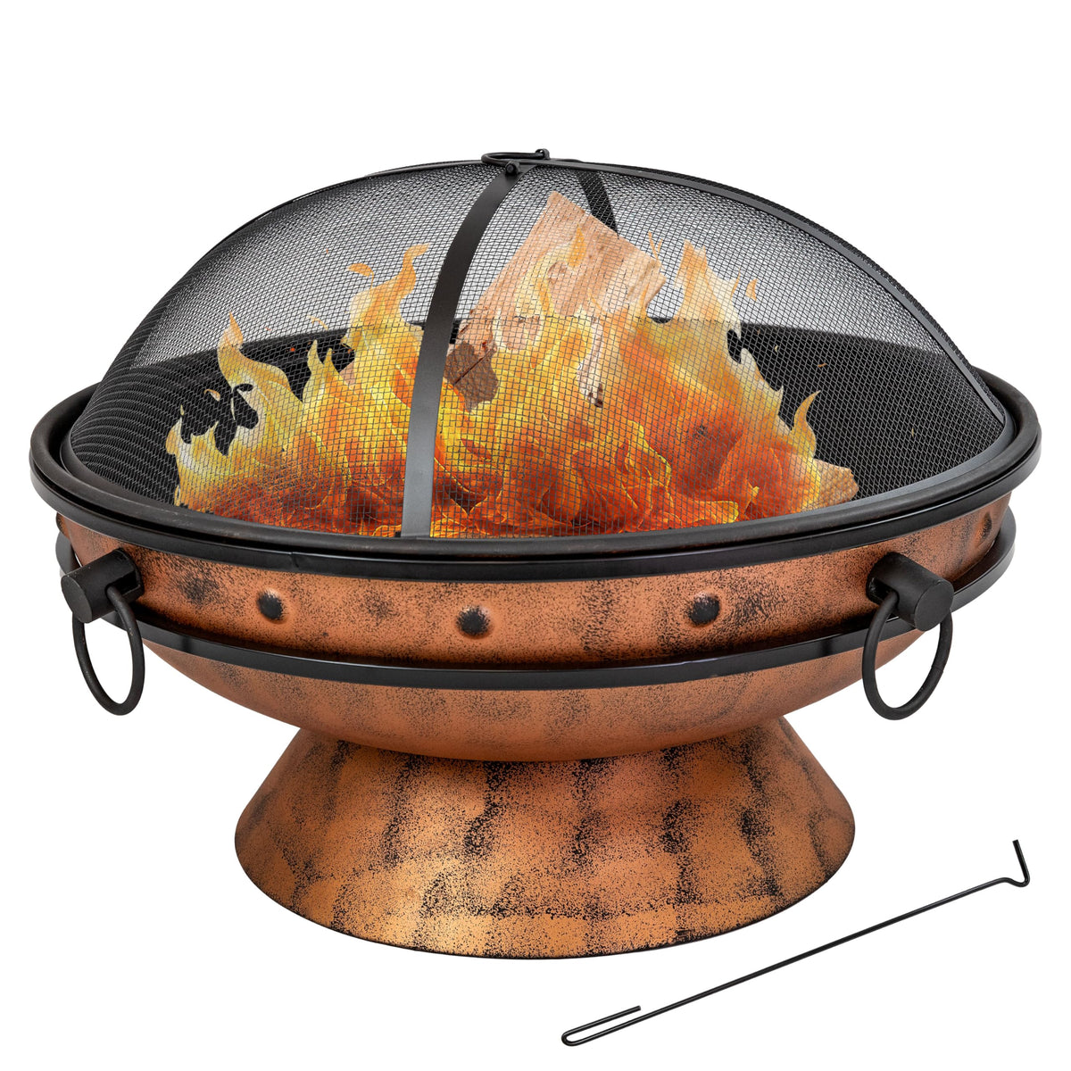 Copper Wood-Burning Fire Pit