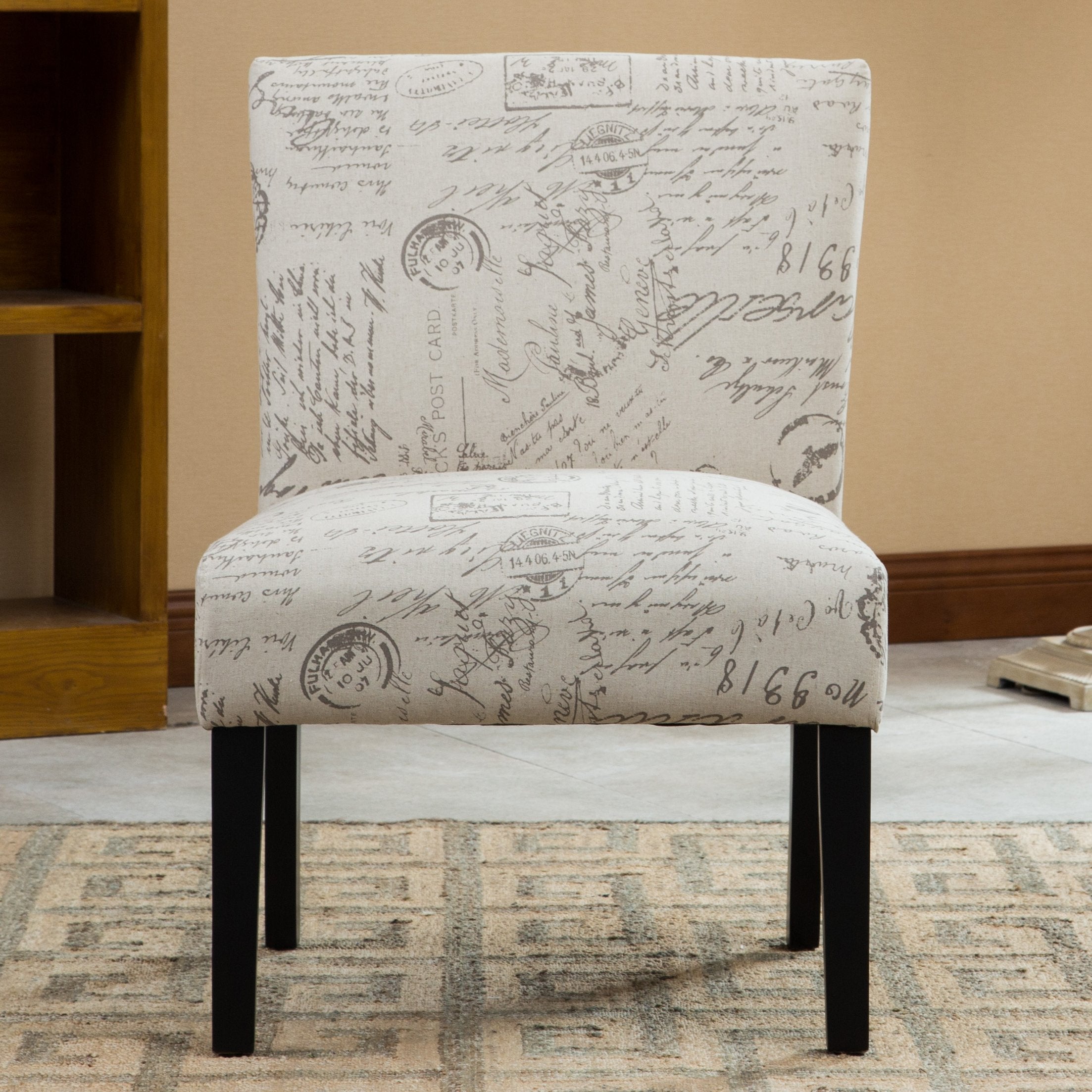 Fabric Armless Accent Chair