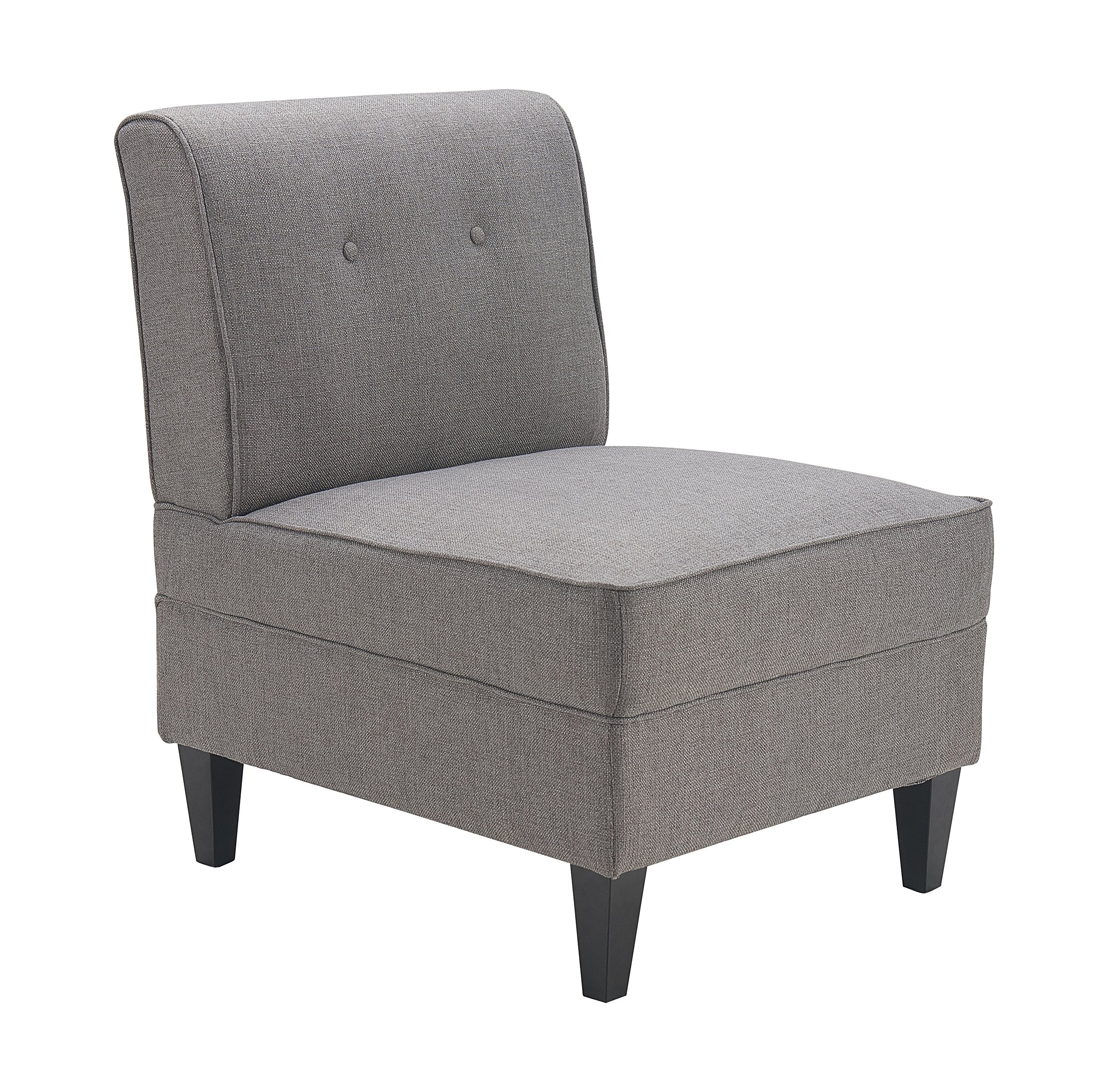 Modern Gray Accent Slipper Chair