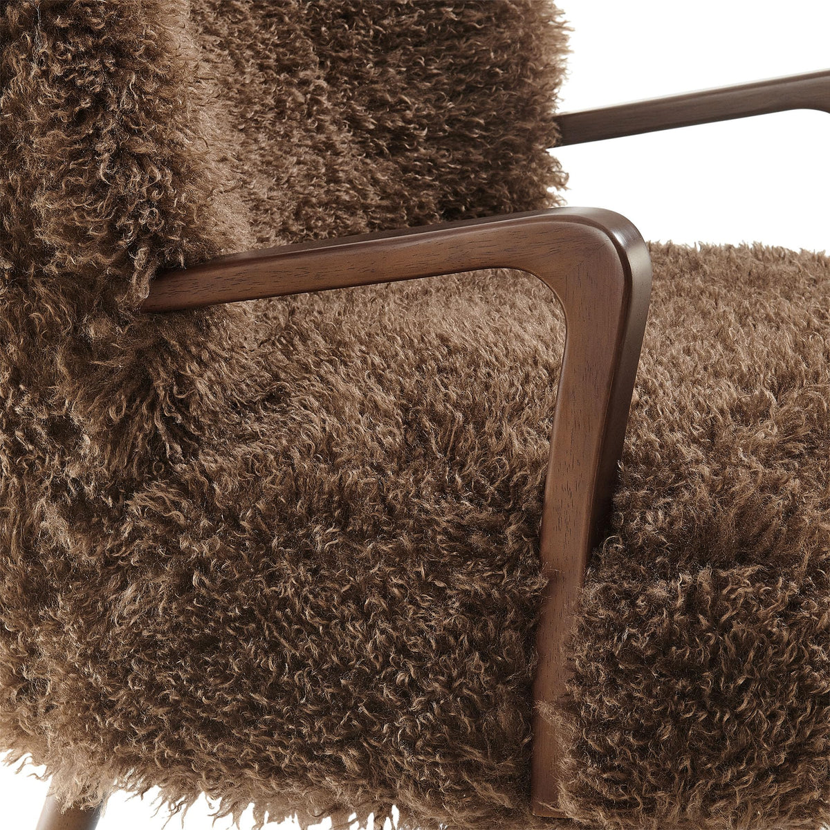 Faux Shearling Accent Chair