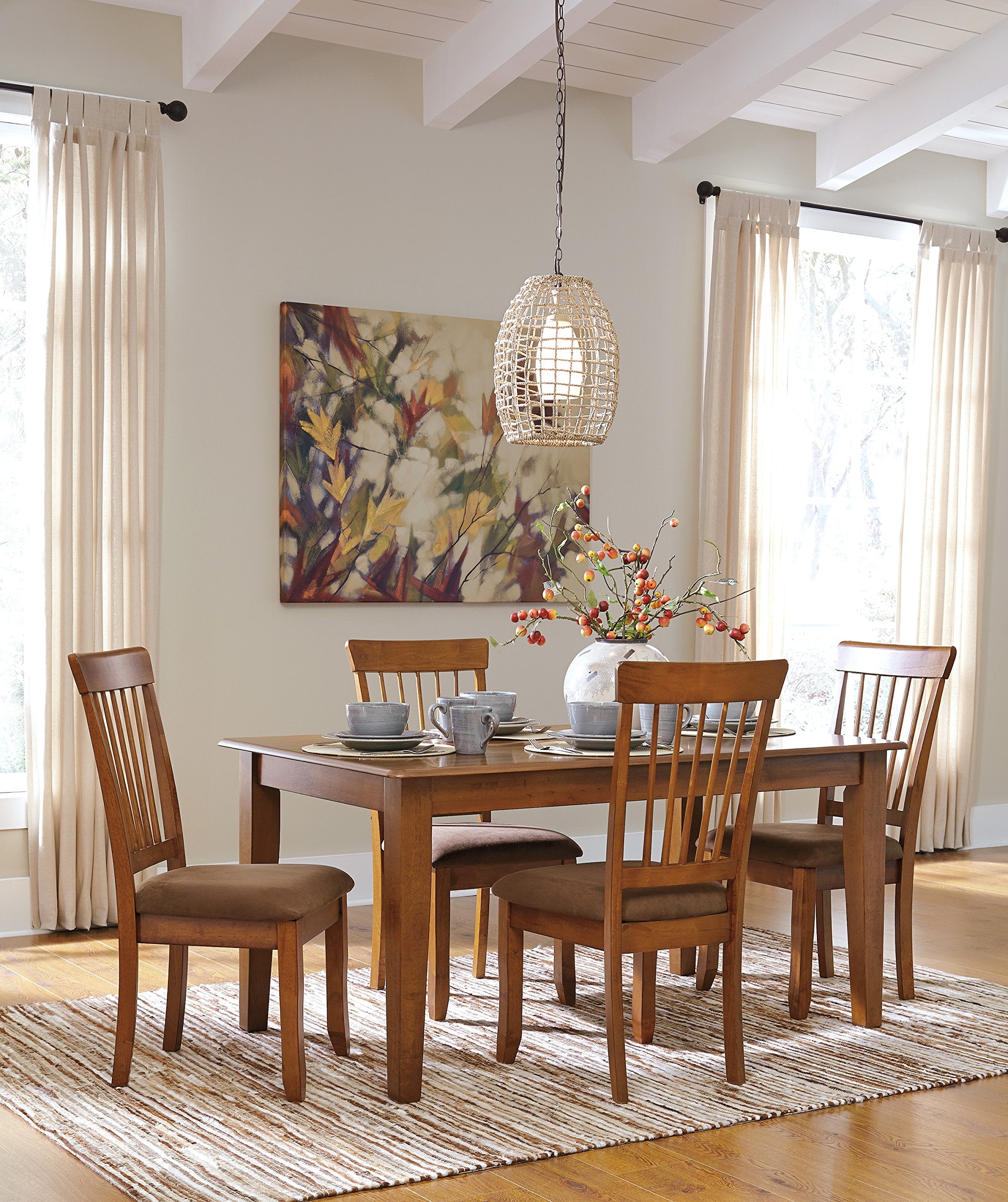 Spindle-Back Dining Chairs, Set of 2
