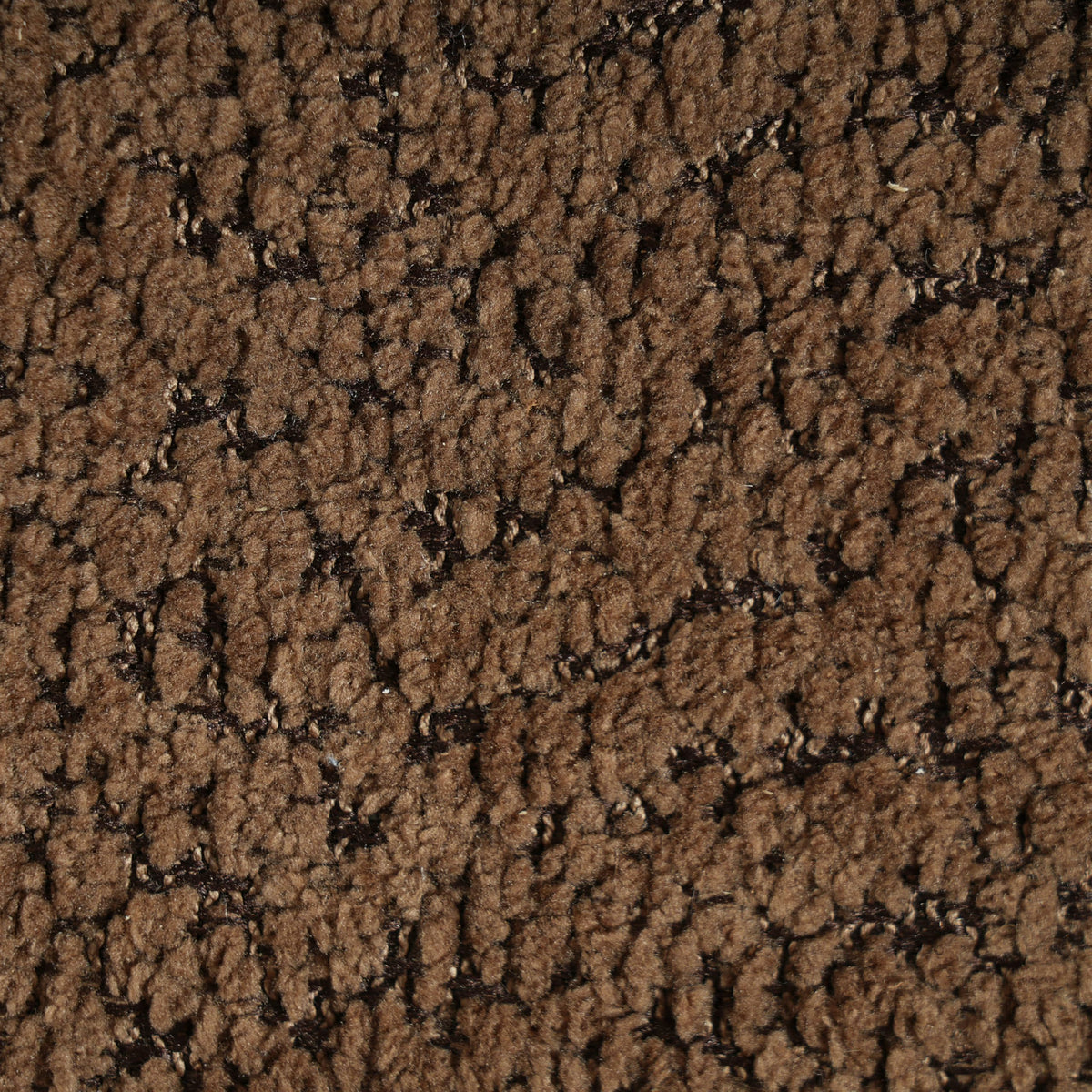 Brown Boucle Armless Accent Chair