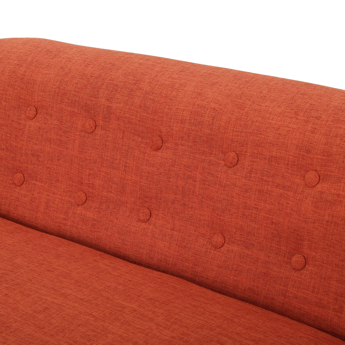 Mid-Century Orange Loveseat